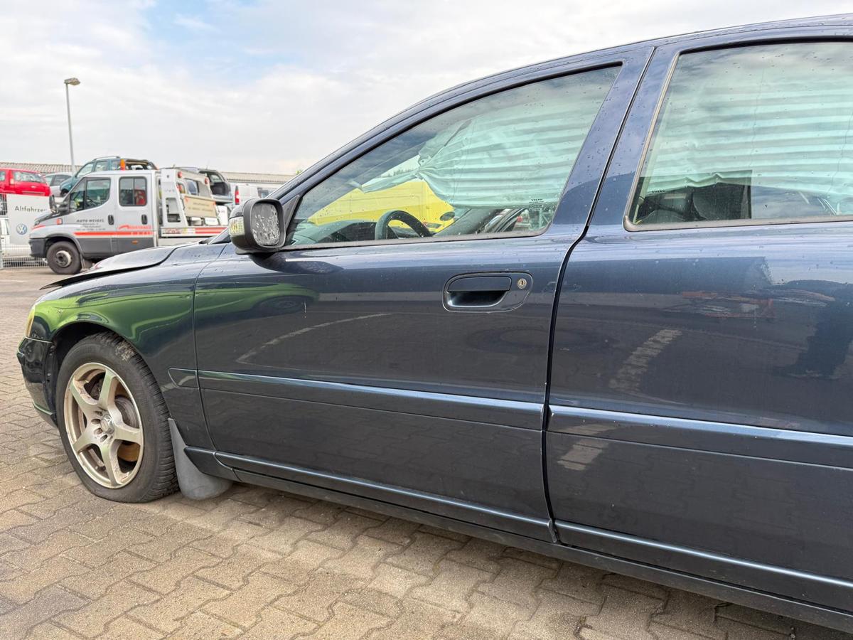 Volvo S60 original Tür vorn links 46600 Barents Blue Pearl Rohbau BJ08